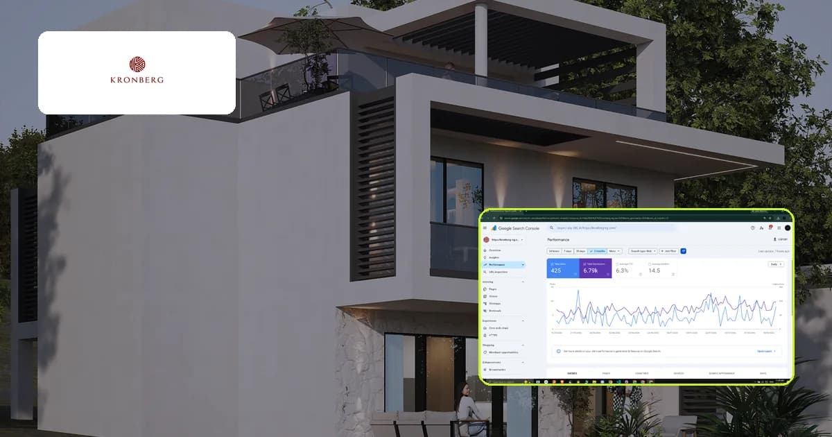 Kronberg website SEO and branding case study in Hurghada Egypt