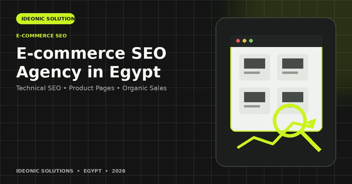 E-commerce SEO agency in Egypt organic search and online store growth guide